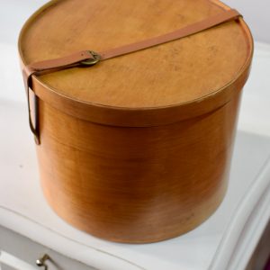 27,5 x 22 hat box wood hathat (8) 1